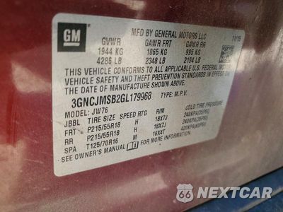 Zdjęcie 13 z 13 samochodu: 2016 CHEVROLET TRAX LTZ VIN:3GNCJMSB2GL179968 - miniatura
