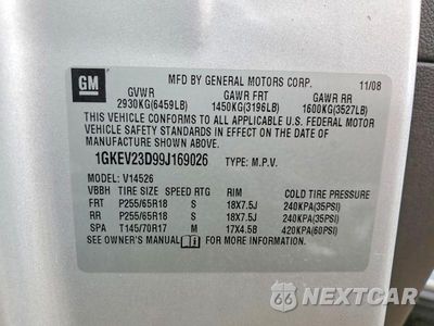 Zdjęcie 13 z 13 samochodu: 2009 GMC ACADIA VIN:1GKEV23D99J169026 - miniatura