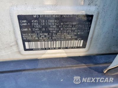 Zdjęcie 13 z 13 samochodu: 2013 SUBARU OUTBACK 2.5I LIMITED VIN:4S4BRCSC3D3298227 - miniatura