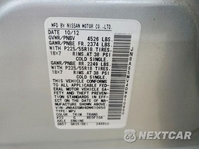 Zdjęcie 13 z 13 samochodu: 2013 NISSAN ROGUE S VIN:JN8AS5MV4DW610850 - miniatura