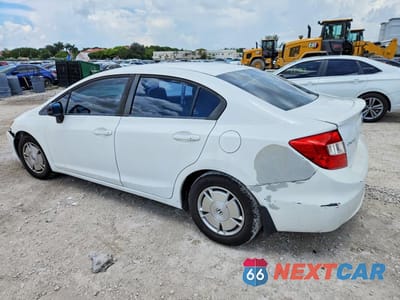 Drugie zdjęcie samochodu z przodu: 2012 HONDA CIVIC HF VIN:2HGFB2F6XCH554885 - miniatura