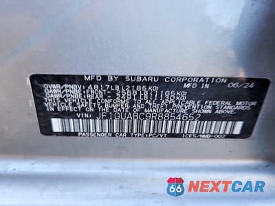 Zdjęcie 13 z 13 samochodu: 2024 SUBARU IMPREZA VIN:JF1GUABC9R8854652 - miniatura
