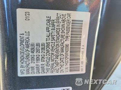 Zdjęcie 12 z 12 samochodu: 2023 HONDA ACCORD HYBRID EXL VIN:1HGCY2F6XPA000980 - miniatura