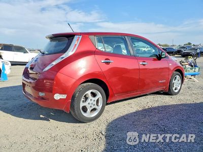 Trzecie zdjęcie samochodu z tyłu: 2012 NISSAN LEAF SV VIN:JN1AZ0CP6CT023954 - miniatura