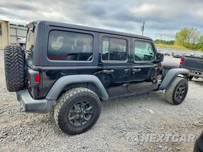 Trzecie zdjęcie samochodu z tyłu: 2020 JEEP WRANGLER UNLIMITED SPORT VIN:1C4HJXDN5LW257560 - miniatura