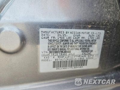 Zdjęcie 13 z 13 samochodu: 2021 NISSAN VERSA SV VIN:3N1CN8EV7ML884483 - miniatura