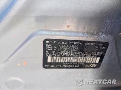 Zdjęcie 13 z 13 samochodu: 2021 MITSUBISHI MIRAGE ES VIN:ML32AUHJ6MH003215 - miniatura