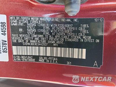 Zdjęcie 14 z 14 samochodu: 2014 TOYOTA SIENNA XLE 8-PASSENGER VIN:5TDYK3DCXES442937 - miniatura