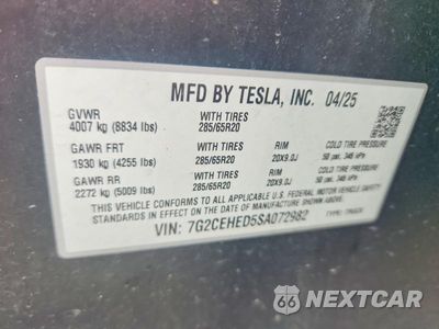 Zdjęcie 13 z 13 samochodu: 2025 TESLA CYBERTRUCK VIN:7G2CEHED5SA072982 - miniatura