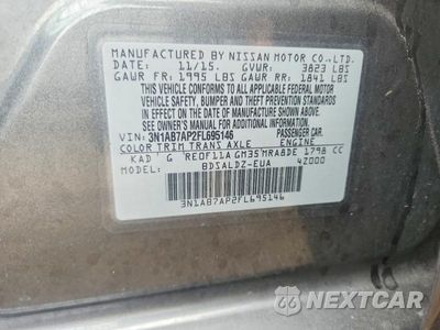 Zdjęcie 13 z 13 samochodu: 2015 NISSAN SENTRA SV VIN:3N1AB7AP2FL695146 - miniatura
