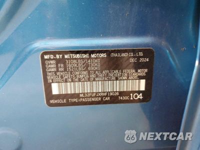 Zdjęcie 12 z 12 samochodu: 2024 MITSUBISHI MIRAGE G4 ES VIN:ML32FUFJXRHF19026 - miniatura
