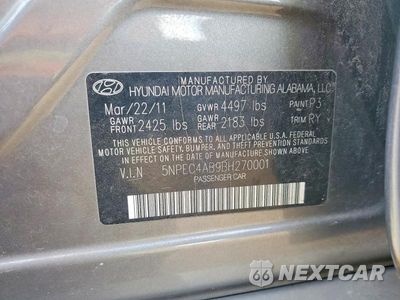 Zdjęcie 13 z 13 samochodu: 2011 HYUNDAI SONATA LIMITED 2.0T VIN:5NPEC4AB9BH270001 - miniatura