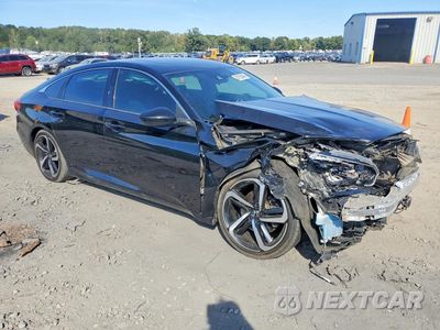 Czwarte zdjęcie samochodu z boku: 2018 HONDA ACCORD VIN:1HGCV2F33JA053185 - miniatura