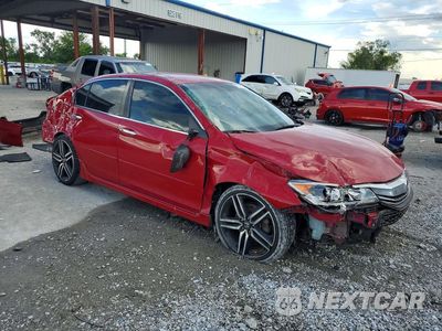 Czwarte zdjęcie samochodu z boku: 2017 HONDA ACCORD SPORT VIN:1HGCR2F57HA292996 - miniatura