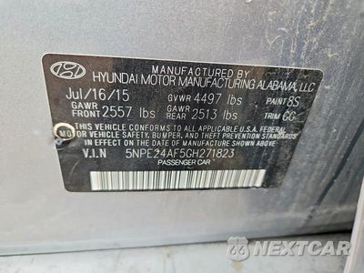 Zdjęcie 12 z 12 samochodu: 2016 HYUNDAI SONATA SE VIN:5NPE24AF5GH271823 - miniatura