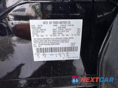 Zdjęcie 12 z 12 samochodu: 2020 FORD EDGE TITANIUM VIN:2FMPK4K99LBB35682 - miniatura