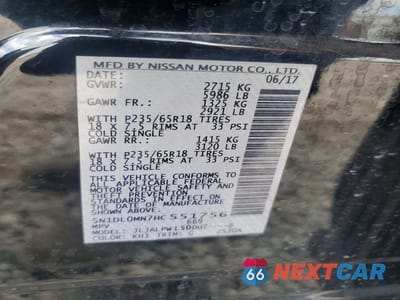 Zdjęcie 13 z 13 samochodu: 2017 INFINITI QX60 BASE VIN:5N1DL0MN7HC551756 - miniatura
