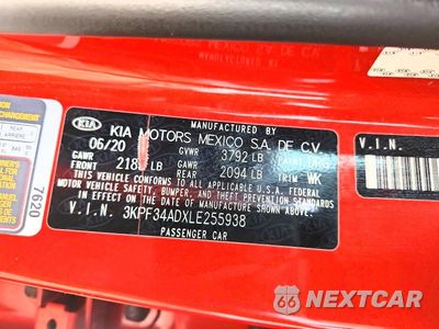 Zdjęcie 12 z 12 samochodu: 2020 KIA FORTE GT LINE VIN:3KPF34ADXLE255938 - miniatura