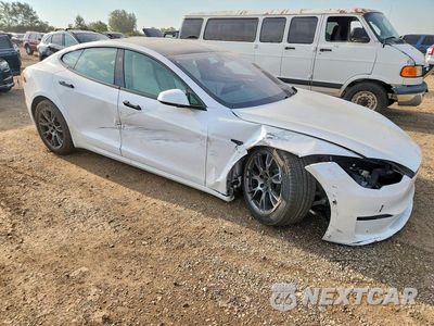 Czwarte zdjęcie samochodu z boku: 2022 TESLA MODEL S VIN:5YJSA1E55NF468766 - miniatura
