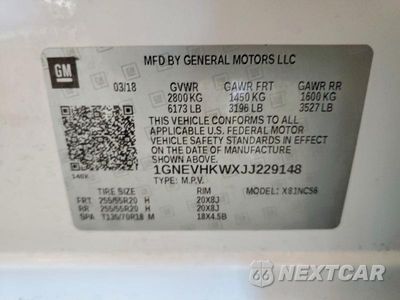 Zdjęcie 13 z 13 samochodu: 2018 CHEVROLET TRAVERSE LT VIN:1GNEVHKWXJJ229148 - miniatura