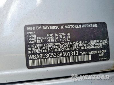Zdjęcie 12 z 12 samochodu: 2016 BMW 328 XI SULEV VIN:WBA8E3C53GK501313 - miniatura