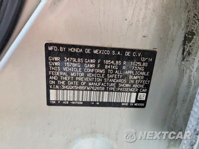 Zdjęcie 12 z 12 samochodu: 2015 HONDA FIT EX VIN:3HGGK5H86FM762658 - miniatura