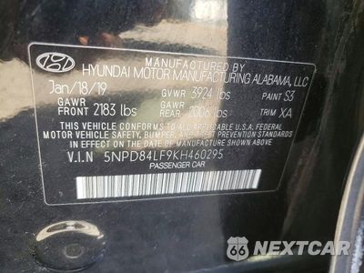 Zdjęcie 12 z 12 samochodu: 2019 HYUNDAI ELANTRA VALUE EDITION VIN:5NPD84LF9KH460295 - miniatura
