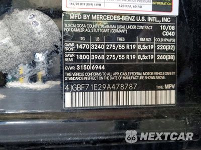 Zdjęcie 13 z 13 samochodu: 2009 MERCEDES-BENZ GL 450 4MATIC VIN:4JGBF71E29A478787 - miniatura