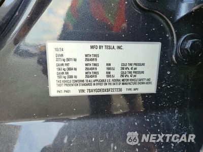 Zdjęcie 13 z 13 samochodu: 2025 TESLA MODEL Y VIN:7SAYGDEDXSF227236 - miniatura