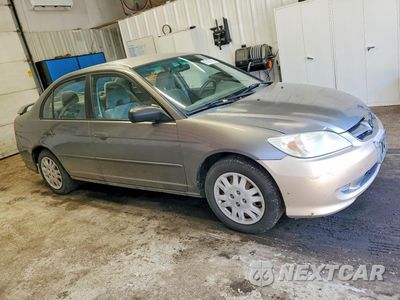 Czwarte zdjęcie samochodu z boku: 2005 HONDA CIVIC LX VIN:2HGES16595H528424 - miniatura