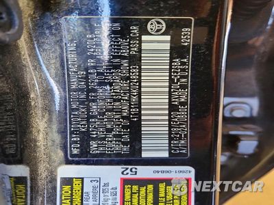 Zdjęcie 13 z 13 samochodu: 2019 TOYOTA CAMRY SE VIN:4T1B11HK4KU248583 - miniatura