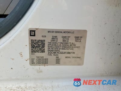 Zdjęcie 13 z 13 samochodu: 2018 CHEVROLET SILVERADO K3500 VIN:1GC4KYCG3JF198770 - miniatura