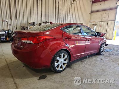 Trzecie zdjęcie samochodu z tyłu: 2012 HYUNDAI ELANTRA LIMITED VIN:KMHDH4AE5CU473509 - miniatura