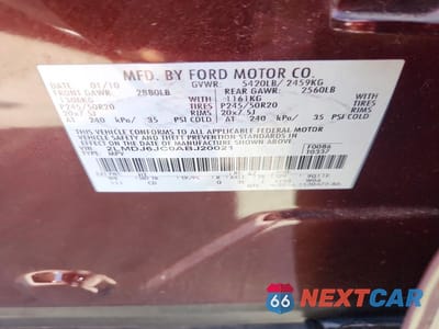 Zdjęcie 13 z 13 samochodu: 2010 LINCOLN MKX VIN:2LMDJ6JC0ABJ20021 - miniatura
