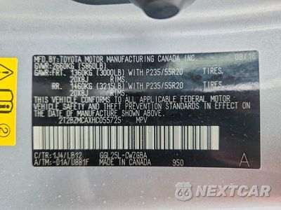 Zdjęcie 14 z 14 samochodu: 2017 LEXUS RX 350 BASE VIN:2T2BZMCAXHC055725 - miniatura