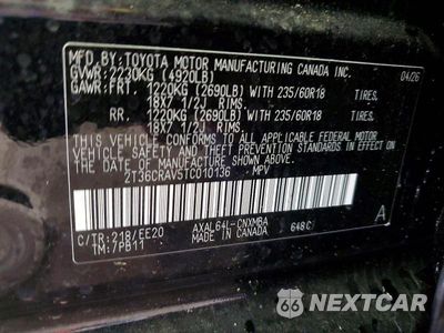 Zdjęcie 14 z 14 samochodu: 2026 TOYOTA RAV4 XLE PREMIUM VIN:2T36CRAV5TC010136 - miniatura