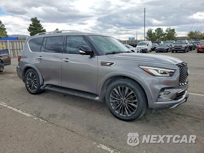 Czwarte zdjęcie samochodu z boku: 2021 INFINITI QX80 VIN:JN8AZ2AE5M9268418 - miniatura