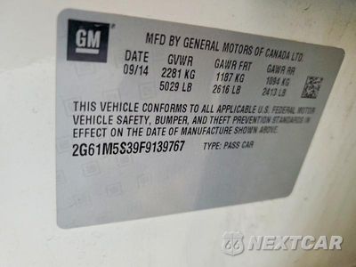Zdjęcie 12 z 12 samochodu: 2015 CADILLAC XTS LUXURY COLLECTION VIN:2G61M5S39F9139767 - miniatura