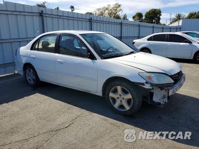 Czwarte zdjęcie samochodu z boku: 2005 HONDA CIVIC EX VIN:2HGES26785H536666 - miniatura