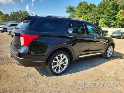 Trzecie zdjęcie samochodu z tyłu: 2021 FORD EXPLORER PLATINUM VIN:1FM5K8HC2MGA14150 - miniatura