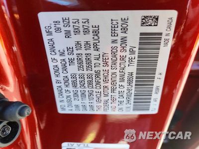Zdjęcie 13 z 13 samochodu: 2018 HONDA CR-V EXL VIN:2HKRW2H81JH685044 - miniatura