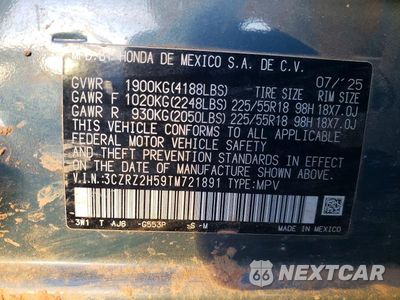 Zdjęcie 13 z 13 samochodu: 2026 HONDA HR-V SPORT VIN:3CZRZ2H59TM721891 - miniatura