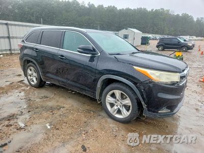 Czwarte zdjęcie samochodu z boku: 2014 TOYOTA HIGHLANDER LIMITED VIN:5TDDKRFH5ES012498 - miniatura