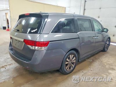 Trzecie zdjęcie samochodu z tyłu: 2014 HONDA ODYSSEY EXL VIN:5FNRL5H62EB131301 - miniatura