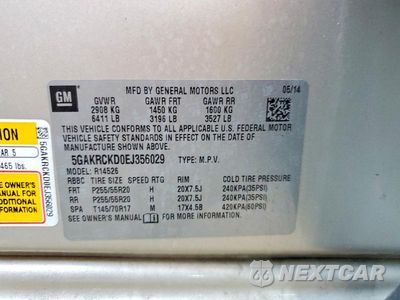 Zdjęcie 13 z 13 samochodu: 2014 BUICK ENCLAVE VIN:5GAKRCKD0EJ356029 - miniatura