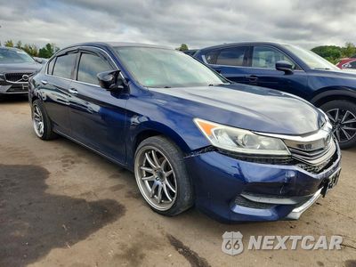 Czwarte zdjęcie samochodu z boku: 2017 HONDA ACCORD LX VIN:1HGCR2F30HA166218 - miniatura
