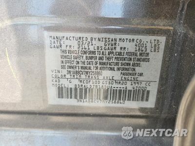 Zdjęcie 13 z 13 samochodu: 2021 NISSAN SENTRA SV VIN:3N1AB8CV7MY258860 - miniatura