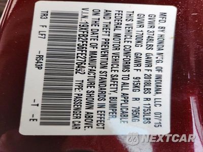 Zdjęcie 13 z 13 samochodu: 2015 HONDA CIVIC LX VIN:19XFB2F56FE276492 - miniatura