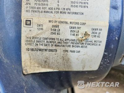 Zdjęcie 12 z 12 samochodu: 1996 CHEVROLET CAPRICE CLASSIC VIN:1G1BL52W2TR128375 - miniatura