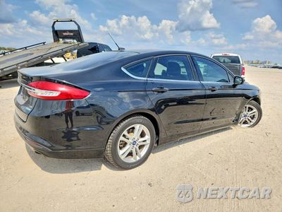 Trzecie zdjęcie samochodu z tyłu: 2018 FORD FUSION SE VIN:3FA6P0HD2JR284834 - miniatura